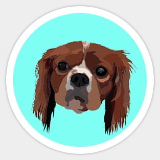 George the King Charles Spaniel Sticker